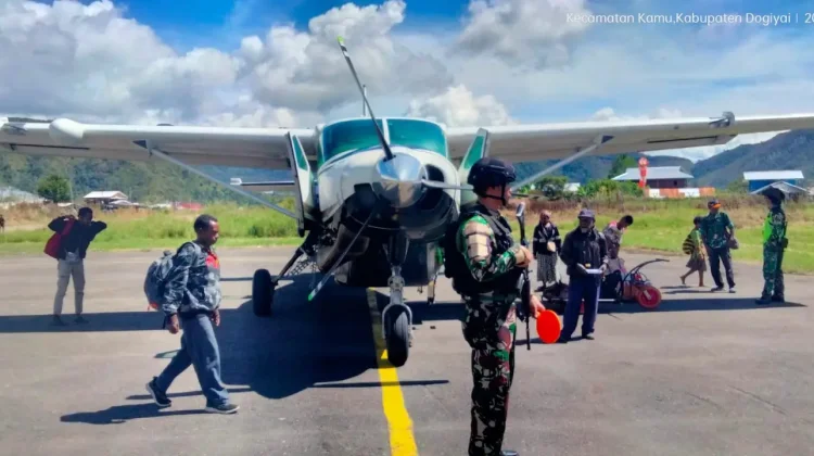 Satgas Korpasgat Supadio Amankan Penerbangan Perintis Dogiyai