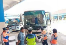 Libur Imlek, Petugas Gabungan Ramp Check Bus