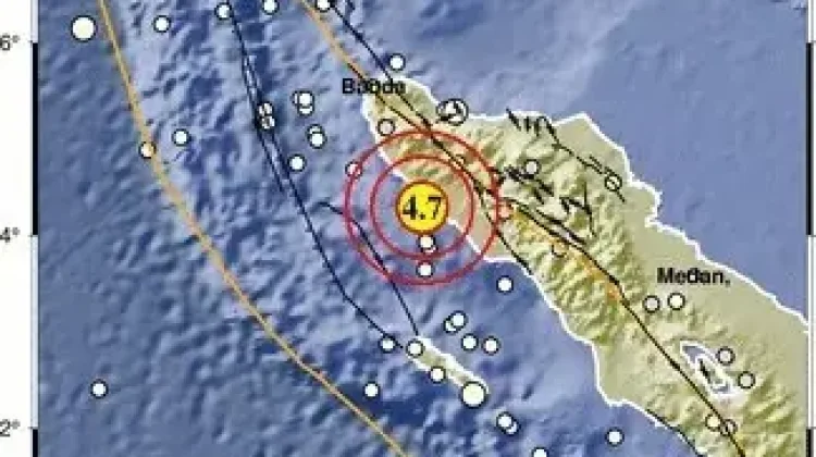 Gempa Magnitudo 4,7 Guncang Wilayah Aceh Barat