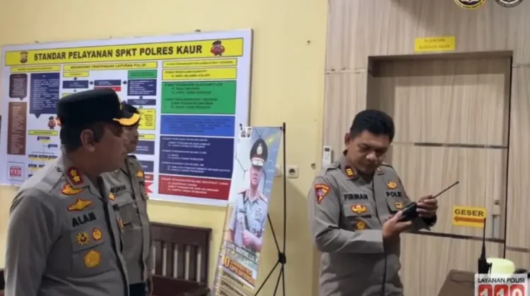 Optimalkan Layanan 110, Polres Kaur Terima Supervisi