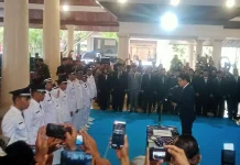 Lucky Hakim Menugaskan 138 Kuwu saat Pelantikan