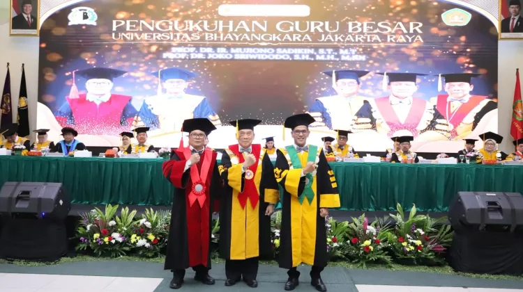 Universtias Bhayangkara Kukuhkan Dua Guru Besar, Ini Profilnya