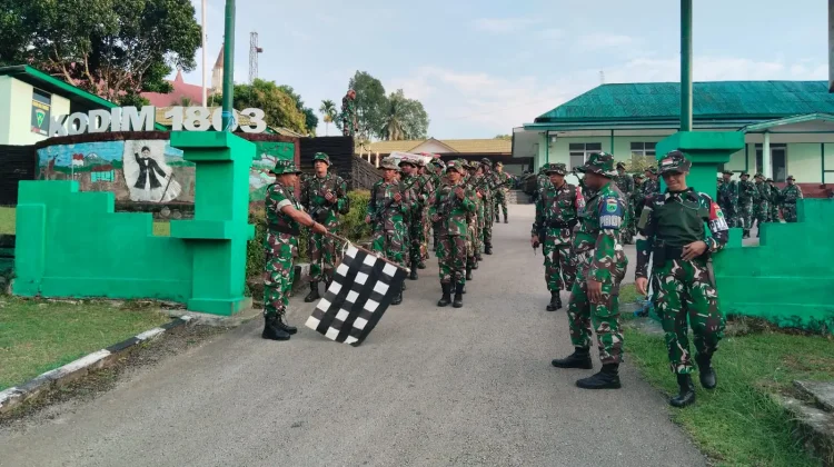 Kodim 1803 Fakfak Gelar Hanmars PSJM 10 Kilometer