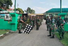 Kodim 1803 Fakfak Gelar Hanmars PSJM 10 Kilometer