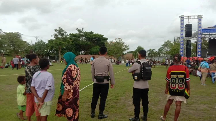 Pengamanan Lomba Panahan HUT Ke-124 Kota Merauke