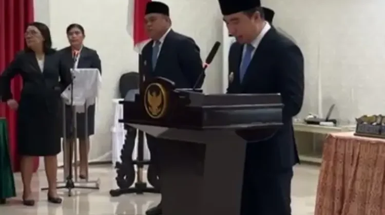 Awal Tahun Bupati Thungari Lantik Pejabat Baru