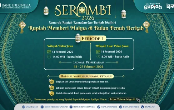 Sambut Ramadan, BI Mulai Buka Layanan Penukaran Uang