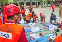 BPBD Jatim Awali SPAB 2026 di SMAN 1 Dawarblandong