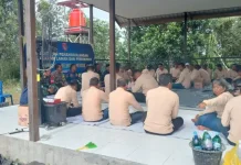 Damkar Kobar Latih Relawan Mendawai Tanggulangi Karhutla