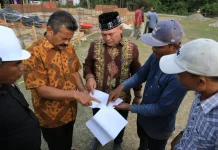 Bupati Aceh Utara Tinjau Pembangunan Hunian Tetap