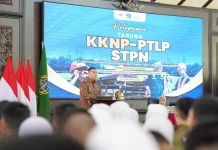 Wamen Ossy Lepas KKN Taruna/iSTPN untuk Restorasi  Pascabencana Aceh