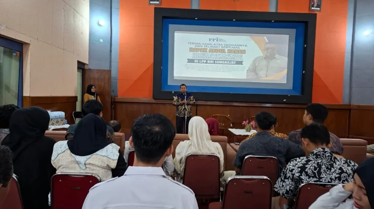 Pelepasan Pindah Tugas Katim LPU RRI Sungailiat Abdul Hanan