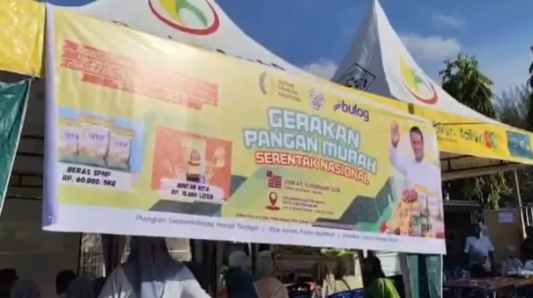 DKPPP Lhokseumawe dan Bulog Gelar Pasar Pangan Murah