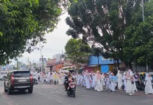 Murid SDN 19 Kota Bengkulu Gelar Pawai Ramadan