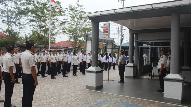 Enam Pegawai Lapas Bengkalis Naik Pangkat