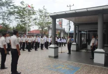 Enam Pegawai Lapas Bengkalis Naik Pangkat