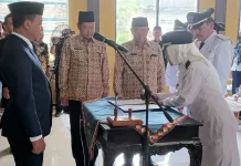Bupati Pringsewu Lantik Lima Kapekon Hasil PAW