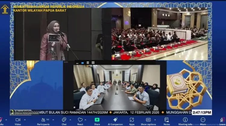 Kanwil Kemenkum Papua Barat Ikuti Munggahan Sambut Ramadhan 1447 H