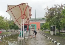 Angin Puting Beliung Terjang Cibinong, Stadion Pakansari Porak Poranda