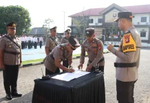 Sertijab, Kasat Intelkam Polres Sekadau Kini Dijabat IPTU Arsoni Andan