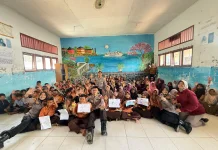 Mahasiswa STIK-PTIK Angkatan 83 Gelar Trauma Healing di Muara Batu