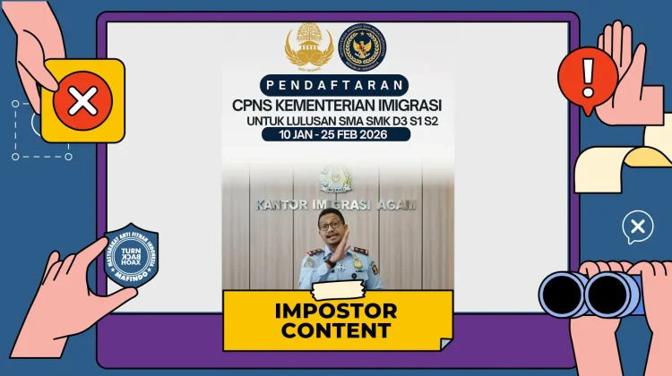Hoaks: Tautan Rekrutmen CPNS Kementrian Imigrasi 2026