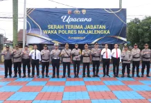 Kapolres Majalengka Pimpin Sertijab Wakapolres dan Korp Raport 2026