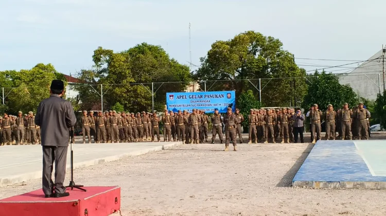 Wawako Padang Pimpin Apel Pasukan Pengamanan Ramadan 1447