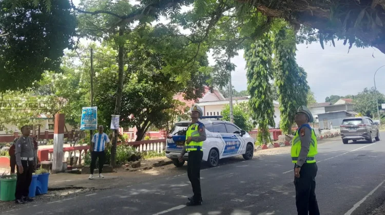 Satlantas Bone Survei Lingkungan Jalan Rawan Kecelakaan