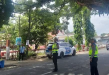 Satlantas Bone Survei Lingkungan Jalan Rawan Kecelakaan