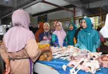 Operasi Pasar Murah Digelar di Pasar Pulung Kencana Tubaba