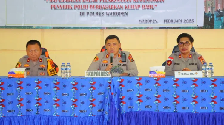 Kapolres Waropen Pentingnya Sosialisasi Praperadilan