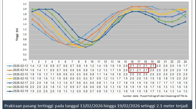 Informasi Tinggi Gelombang Perairan Natuna