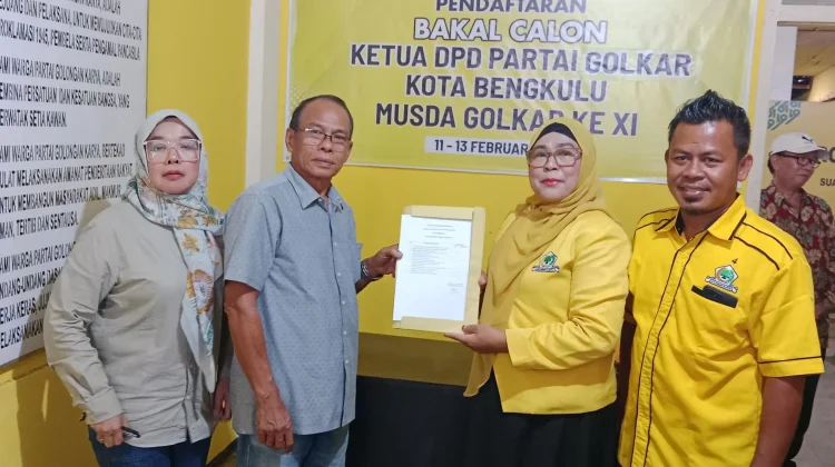 Musda ke-XI, Mardensi Daftar Ketua Golkar Kota Bengkulu