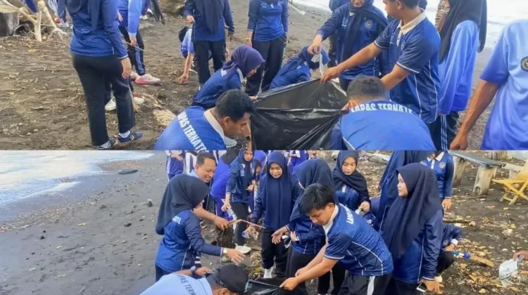 Lapas Ternate Kerja Bakti Nasional di Pantai Kastela