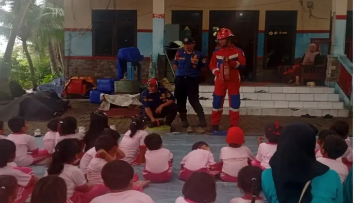 Sudin Gulkarmat Edukasi Siswa KB-RA Pulau Panggang