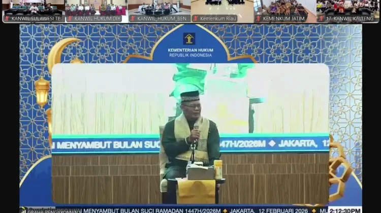 Sambut Ramadhan, Kemenkum Sultra Ikuti Silaturahmi Secara Virtual