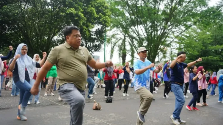 Pemkab Merangin Gelar Goro dan Senam Sehat Serentak
