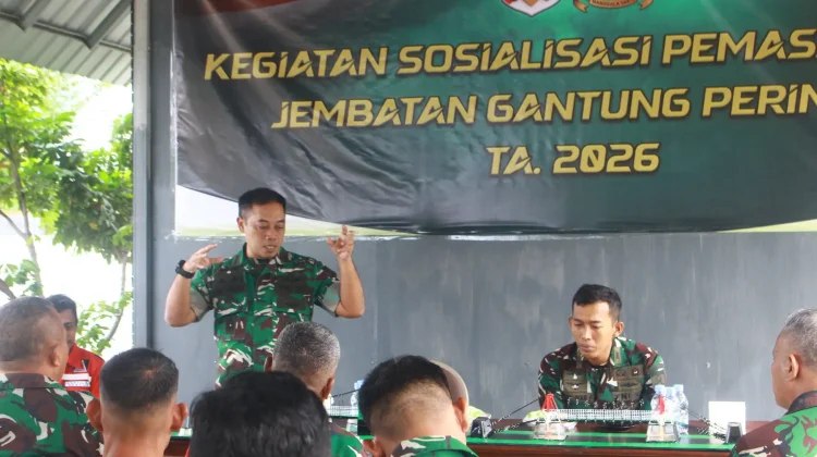Korem 132 Tadulako Sosialisasi Jembatan Gantung 2026