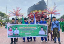 Pawai Islami SMP Muhammadiyah Plus Bengkalis Sambut Ramadhan