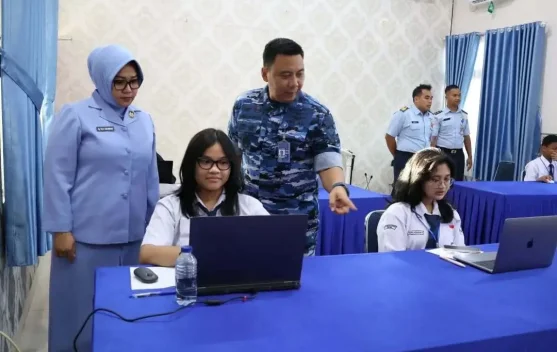 Danlanud Hang Nadim Tinjau Seleksi PPDB Pradita
