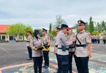 Kapolres Kaur Pimpin Mutasi Tiga Pejabat Utama
