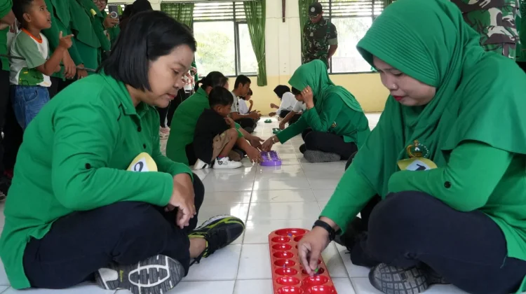 Peringati HUT ke-80, Persit Singkil Gelar Lomba Permainan Tradisional
