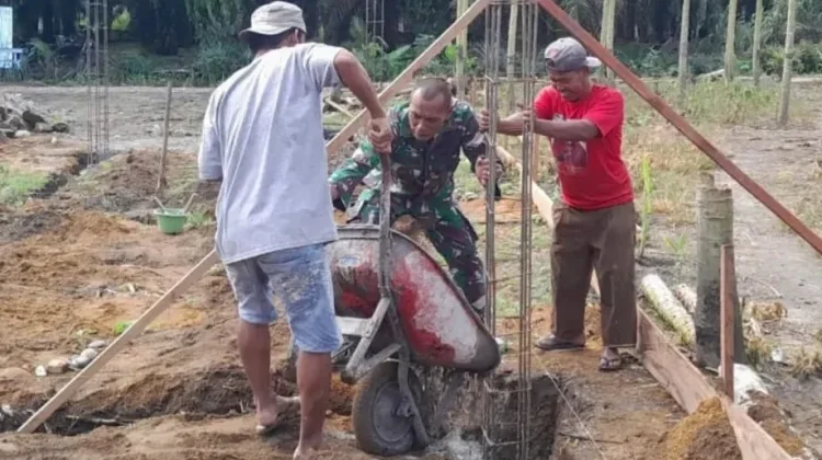 Danposramil Penanggalan Pastikan Pembangunan Gerai KDKMP Sesuai Rencana