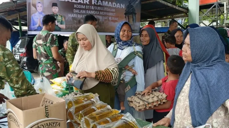 Warga Subulussalam Serbu Sembako Murah jelang Hari Raya Idul Fitri