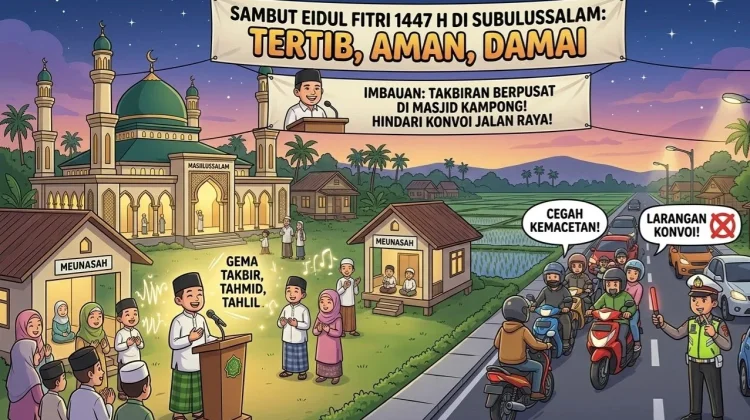 Wali Kota Subulussalam Larang Konvoi Kendaraan Malam Lebaran