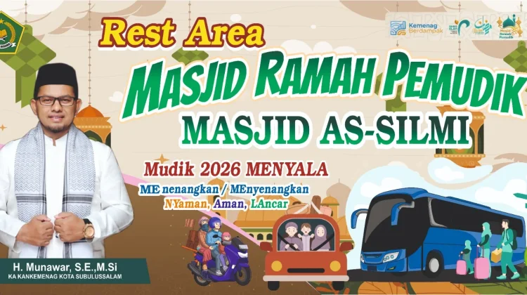 Kemenag Subulussalam Siapkan Posko Masjid Ramah Jalur Mudik