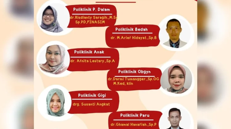 Jadwal Poliklinik Spesialis RSUD Subulussalam Selasa 7 April 2026