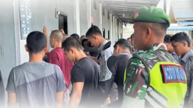 Petugas Rutan Kelas IIB Singkil Razia Kamar Tahanan