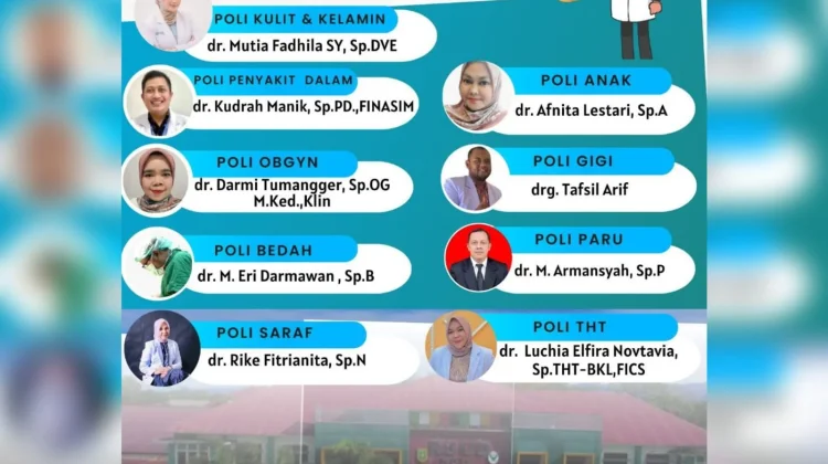 Jadwal Poliklinik RSUD Subulussalam Rabu 15 April 2026